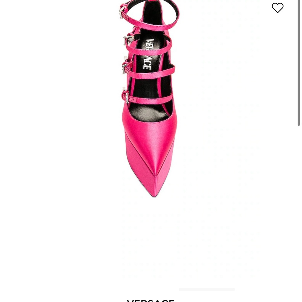 Versace Women's Pink Strappy Heels